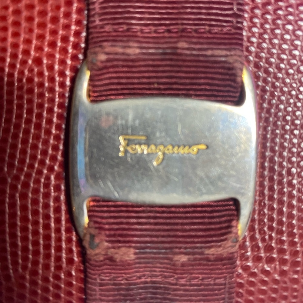 Vintage Ferragamo Lizard Leather Bifold w/COA - Picture 4 of 9